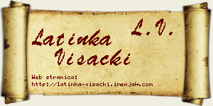 Latinka Višacki vizit kartica